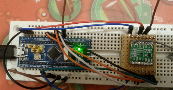 RFM69 – STM32 – Raspberry pi gateway – UKHASnet @ 868MHz